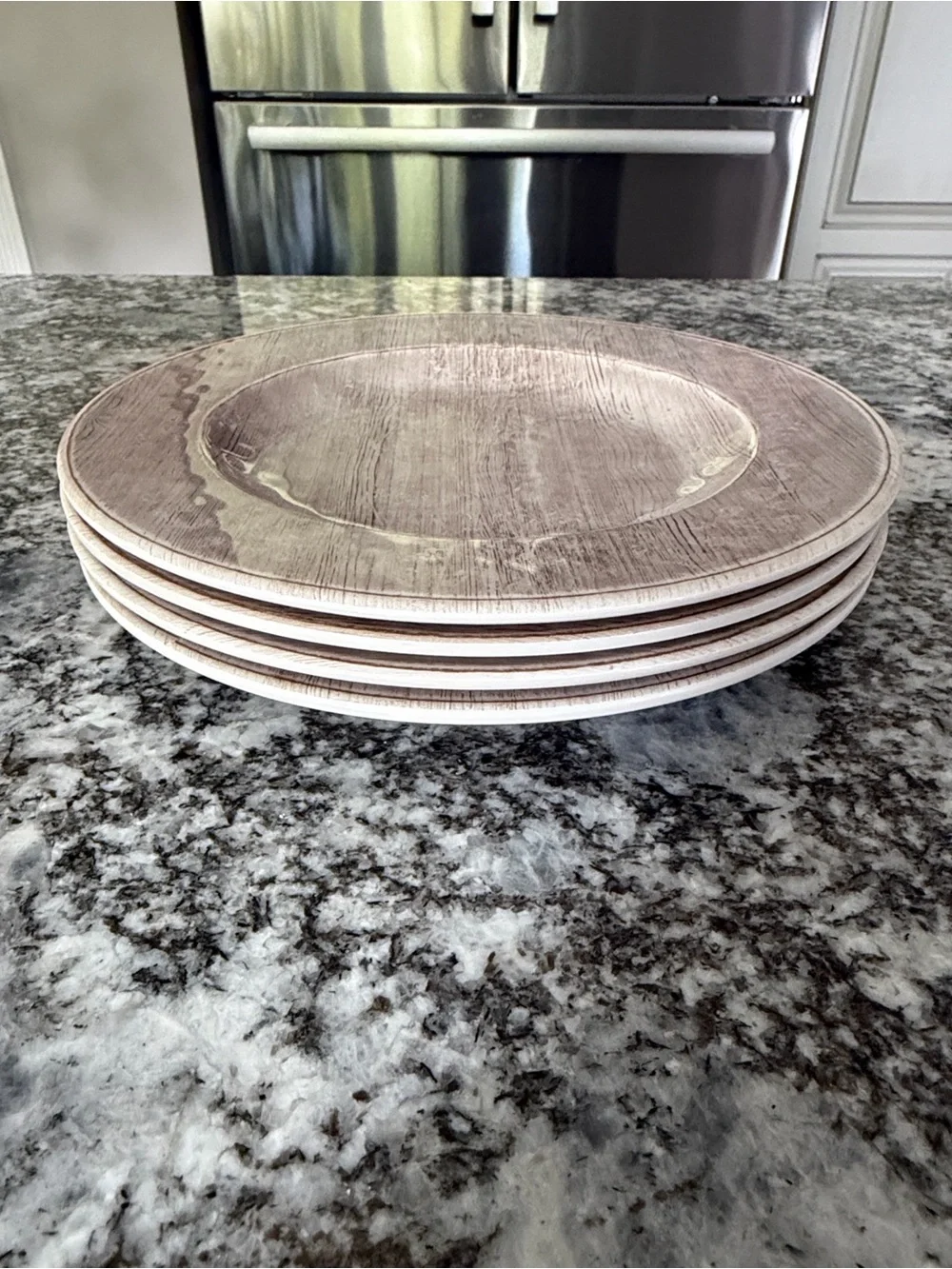 Pier 1 Melamine 12 PC Set Neutral Beige Taupe. EUC